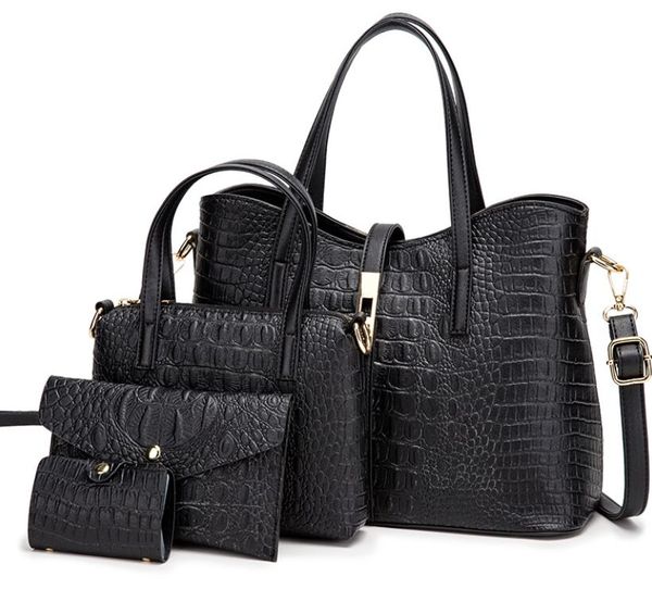 new women mother son bags 4 pieces set pu leather european fashion handbag alligator shoulder bag messenger bag tote purse pouch wallet sd05
new women mother son bags 4 pieces set pu leather european fashion handbag alligator shoulder bag messenger bag tote purse pouch wallet sd05