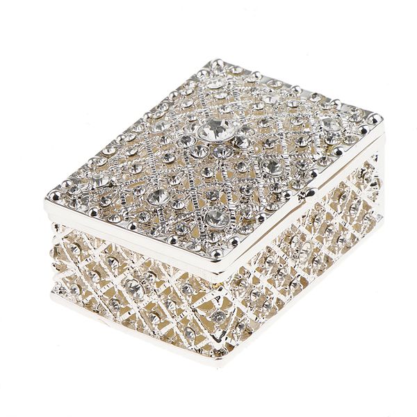 rhinestone hollow storage box silver plated trinkets magnet clasp case decor, Black;white
rhinestone hollow storage box silver plated trinkets magnet clasp case decor, Black;white