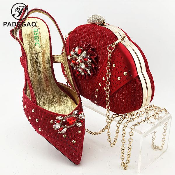 classics italian women design shoes matching handbag in red color with shinning crystal nigerian lady shoes for wedding, Black
classics italian women design shoes matching handbag in red color with shinning crystal nigerian lady shoes for wedding, Black