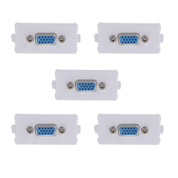home vga wall socket module modular outlet plate panel directly plug (pack of 5
home vga wall socket module modular outlet plate panel directly plug (pack of 5