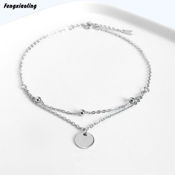 fengxiaoling new 100% genuine 925 sterling silver minimalism wafer round anklets for women fine jewelry cute accessories 2020, Red;blue
fengxiaoling new 100% genuine 925 sterling silver minimalism wafer round anklets for women fine jewelry cute accessories 2020, Red;blue