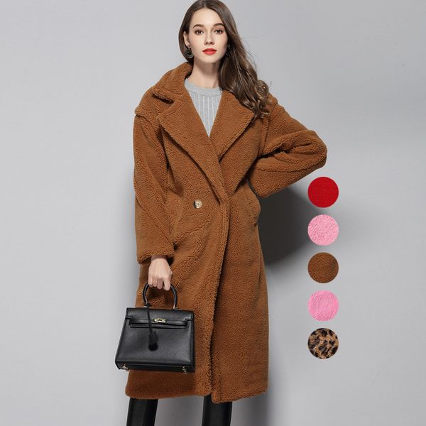 Turn down collar thickening wool coat women raccoon warm winter coats outerwear 2020 new arrival, Black
Turn down collar thickening wool coat women raccoon warm winter coats outerwear 2020 new arrival, Black