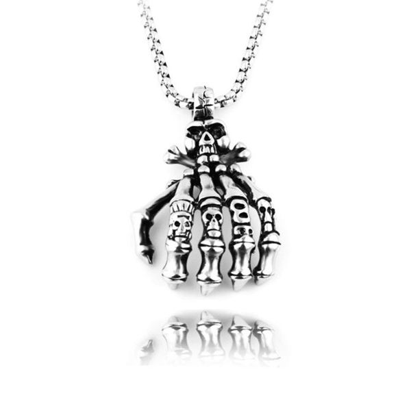 10pcs european and american fashion personality retro ghost claw skull pendant necklace for men birthday party jewelry gifts, Silver
10pcs european and american fashion personality retro ghost claw skull pendant necklace for men birthday party jewelry gifts, Silver