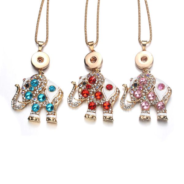 pendant necklaces snap button jewelry elephant necklace long 18mm necklaces&pendants fashion for women gold 7077, Silver
pendant necklaces snap button jewelry elephant necklace long 18mm necklaces&pendants fashion for women gold 7077, Silver
