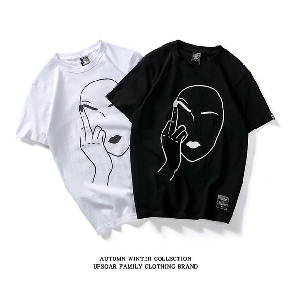 summer fashion t-shirt spoof smiling face design men's and women's cotton t-shirt designer casual short sleeve t-shirt, White;black
summer fashion t-shirt spoof smiling face design men's and women's cotton t-shirt designer casual short sleeve t-shirt, White;black
