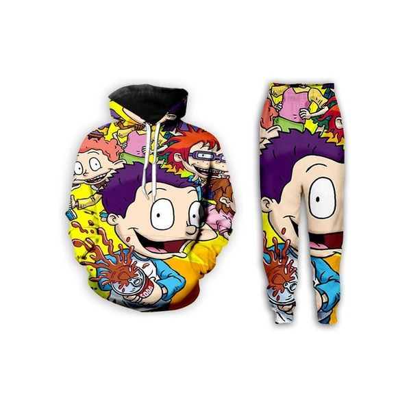 new fashion men/womens cartoon network rugrats funny 3d casual print hoodie+pants zx05, Gray
new fashion men/womens cartoon network rugrats funny 3d casual print hoodie+pants zx05, Gray
