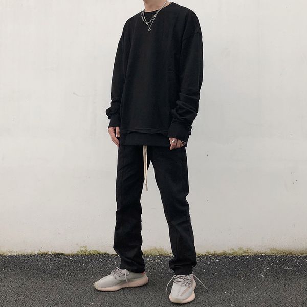 trendy fog season 6 high street drawstring bib overall kanye popular brand loose straight retro japanese-style kaki casual pants, White;black
trendy fog season 6 high street drawstring bib overall kanye popular brand loose straight retro japanese-style kaki casual pants, White;black