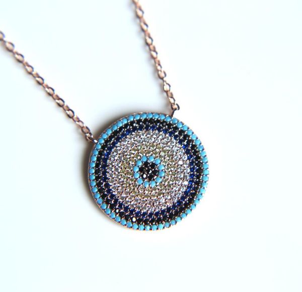 chains authentic turquoises turkish evil eye round fashion trendy girl lady micro pave cz necklace, Silver
chains authentic turquoises turkish evil eye round fashion trendy girl lady micro pave cz necklace, Silver