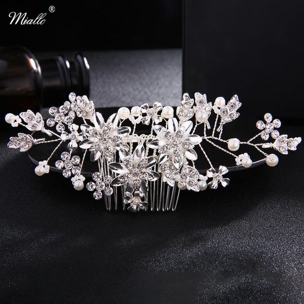 hair clips & barrettes miallo fashion flower garden combs rhinestone women headdress wedding jewelry acc pearls bridal hairpins, Golden;silver
hair clips & barrettes miallo fashion flower garden combs rhinestone women headdress wedding jewelry acc pearls bridal hairpins, Golden;silver
