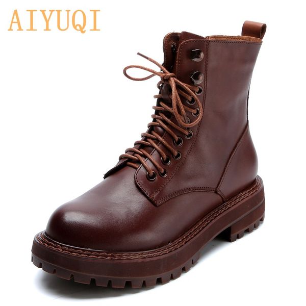 genuine leather martin boots women british style 2020 new retro head layer cowhide short boots ladies casual women spring, Black
genuine leather martin boots women british style 2020 new retro head layer cowhide short boots ladies casual women spring, Black