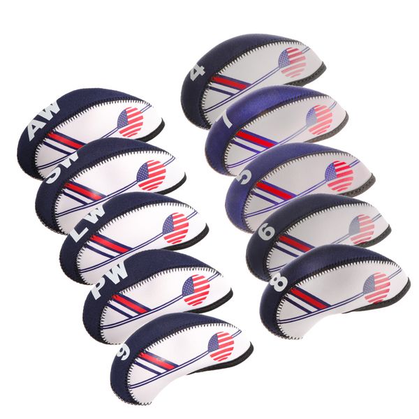 pack of 10 nylon golf iron head covers set headcover waterproof club putter sleeve protector case box suitable for all brands
pack of 10 nylon golf iron head covers set headcover waterproof club putter sleeve protector case box suitable for all brands