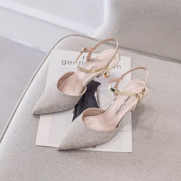 limeike 2020 new pointed toe women's sandals fashion buckle shallow high heels shoes, Black
limeike 2020 new pointed toe women's sandals fashion buckle shallow high heels shoes, Black