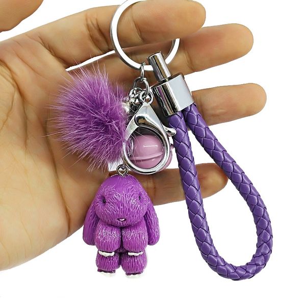 keychain fluffy fur ball key chains for women bags pendant decoration pom poms keyring fashion kids easter gifts, Silver
keychain fluffy fur ball key chains for women bags pendant decoration pom poms keyring fashion kids easter gifts, Silver