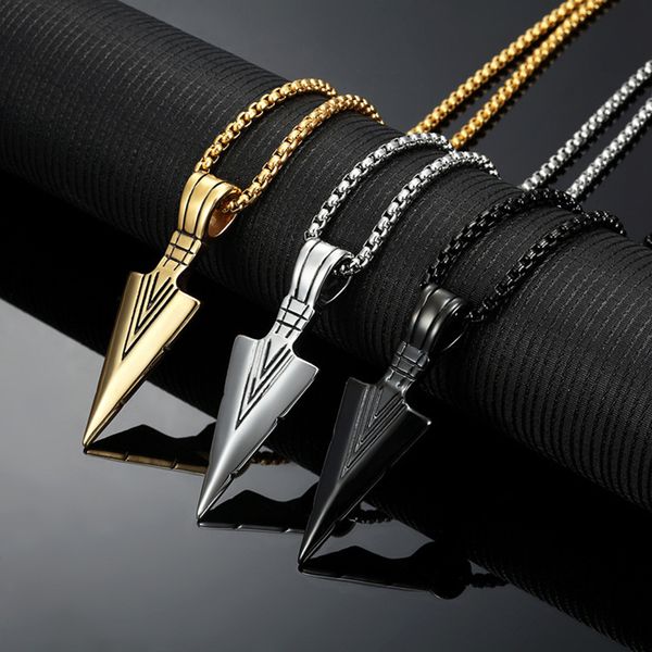 trendy arrow head long chain pendant necklace vintage hip hop punk rock jewelry gift collar hombre female gold black necklaces, Silver
trendy arrow head long chain pendant necklace vintage hip hop punk rock jewelry gift collar hombre female gold black necklaces, Silver
