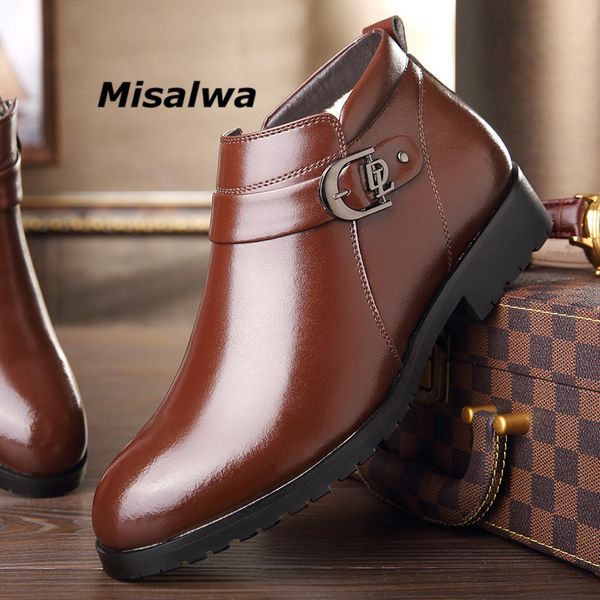 misalwa men shoes leather boots bussiness dress shoes mens winter footwear ankle snow boots zipper dropshipping, Black
misalwa men shoes leather boots bussiness dress shoes mens winter footwear ankle snow boots zipper dropshipping, Black