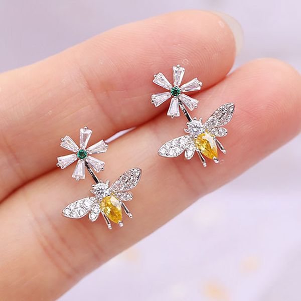 double fair 2020 cute simplicity bees & dasiy stud earrings for women korean design party birthday gift fashion jewelry kbe361, Golden;silver
double fair 2020 cute simplicity bees & dasiy stud earrings for women korean design party birthday gift fashion jewelry kbe361, Golden;silver