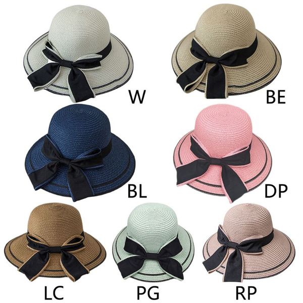 women elegant woven straw beach sun hat with big ribbon bowknot wide brim lady uv protection packable outdoor casual bucket cap, Blue;gray
women elegant woven straw beach sun hat with big ribbon bowknot wide brim lady uv protection packable outdoor casual bucket cap, Blue;gray