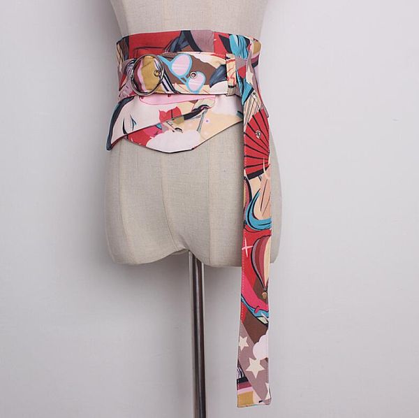 women's runway fashion print cummerbunds female dress corsets waistband belts decoration wide belt r1880, Black;brown
women's runway fashion print cummerbunds female dress corsets waistband belts decoration wide belt r1880, Black;brown