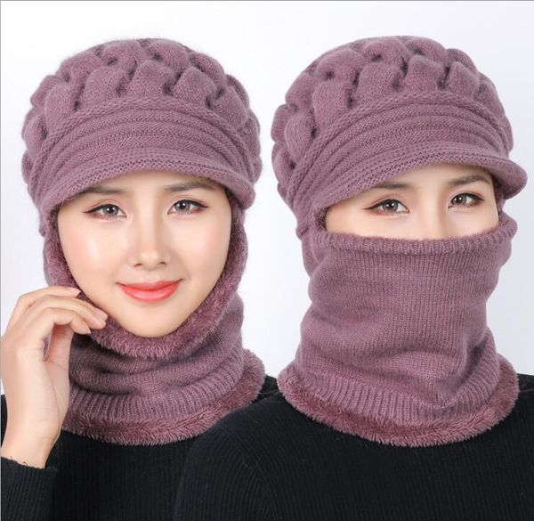 middle aged and elderly women's wool one-piece hat in autumn and winter, Blue;gray
middle aged and elderly women's wool one-piece hat in autumn and winter, Blue;gray