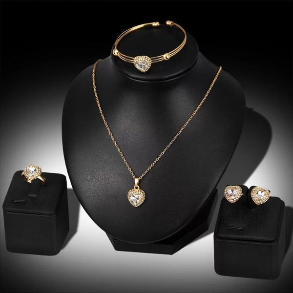 fashion luxury jewelry nigerian crystal necklace earrings bracelets women italian bridal jewelry sets wedding accessories femme, Silver 
fashion luxury jewelry nigerian crystal necklace earrings bracelets women italian bridal jewelry sets wedding accessories femme, Silver