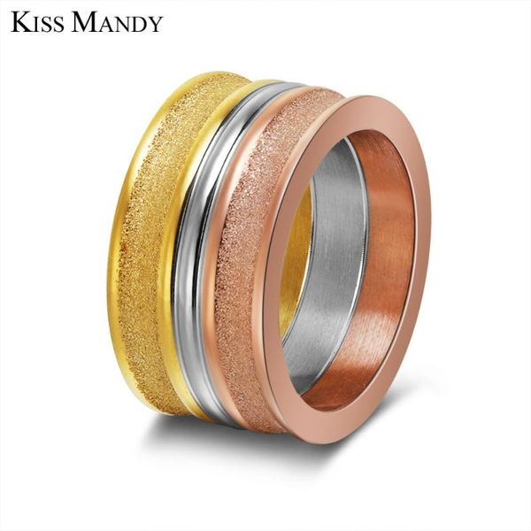kiss mandy 316l stainless steel rings with elegant triple color design for women cocktail finger ring fashion style jewelry fr60, Golden;silver
kiss mandy 316l stainless steel rings with elegant triple color design for women cocktail finger ring fashion style jewelry fr60, Golden;silver