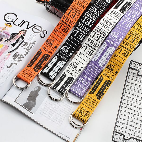 canvas leisure fashion belt letters printed d ring double buckle punk waist strap women men teenager long wide white belt, Black;brown
canvas leisure fashion belt letters printed d ring double buckle punk waist strap women men teenager long wide white belt, Black;brown