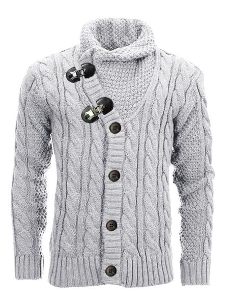 mens shawl neck sweater cardigan button up closure twisted pattern long sleeve winter jacket coat outwear, White;black
mens shawl neck sweater cardigan button up closure twisted pattern long sleeve winter jacket coat outwear, White;black