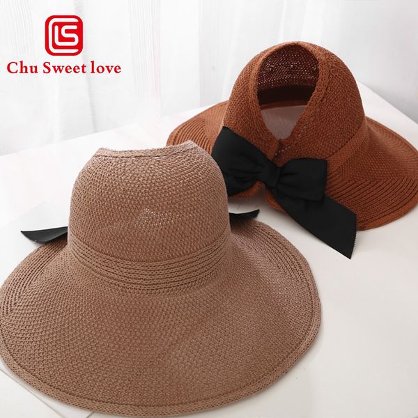 summer visors hat women foldable sun hat wide large brim beach hats straw hat chapeau femme beach uv protection cap sun hats, Blue;gray
summer visors hat women foldable sun hat wide large brim beach hats straw hat chapeau femme beach uv protection cap sun hats, Blue;gray