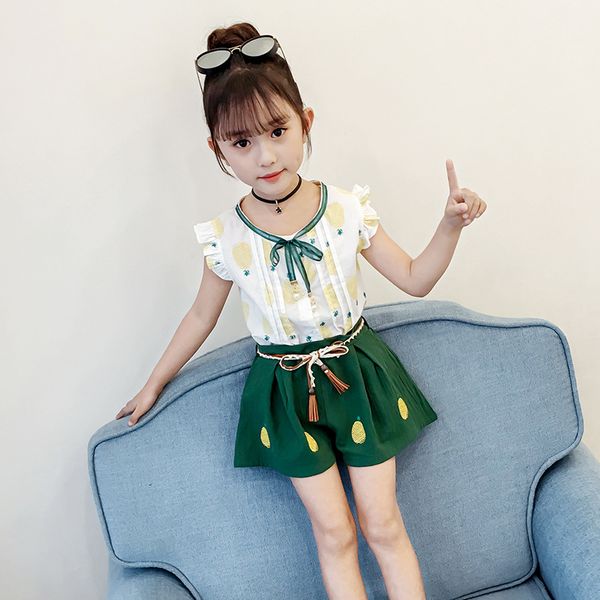 new summer clothes for girls print shirt + shorts 2pcs sets baby kids girl clothing outfits fashion children clothes suit 3-12 y, White
new summer clothes for girls print shirt + shorts 2pcs sets baby kids girl clothing outfits fashion children clothes suit 3-12 y, White