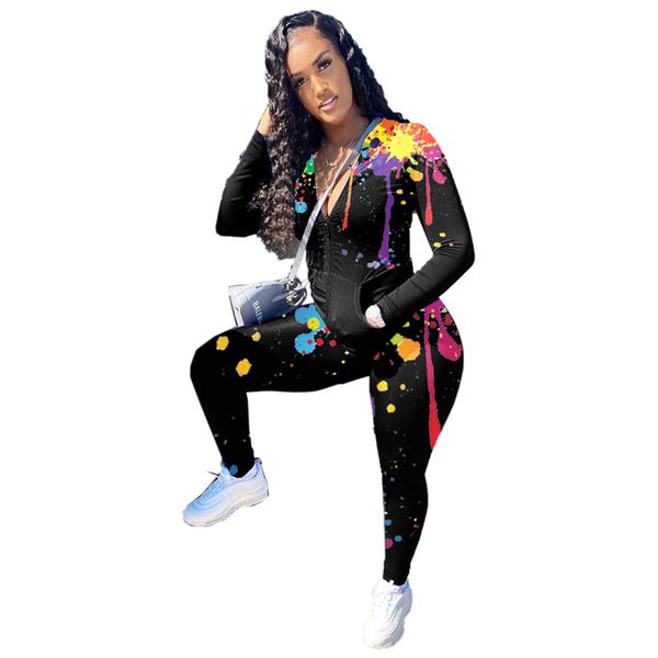 ink jet printed pocket long pants 2pcs set loose woman two piece outfit fashion casual tracksuits, White
ink jet printed pocket long pants 2pcs set loose woman two piece outfit fashion casual tracksuits, White