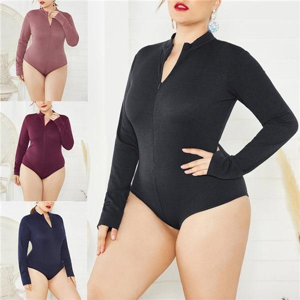 jumper bodycon plus size zipped jumpsuit sheath bodysuits womens solid long sleeve bodysuit, Black;white
jumper bodycon plus size zipped jumpsuit sheath bodysuits womens solid long sleeve bodysuit, Black;white