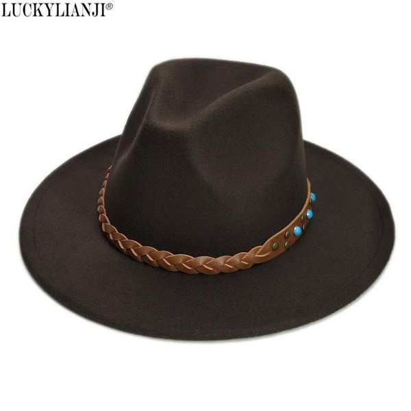 luckylianji retro wool felt kid child solid color panama fedora bowler hat turquoise belt cap (size:54cm,adjust rope, Blue;gray
luckylianji retro wool felt kid child solid color panama fedora bowler hat turquoise belt cap (size:54cm,adjust rope, Blue;gray