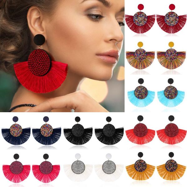 bohemian tassel crystal statement drop earrings women black red blue silk fabric dangle fringe earrings 2020 fashion jewelry, Silver
bohemian tassel crystal statement drop earrings women black red blue silk fabric dangle fringe earrings 2020 fashion jewelry, Silver