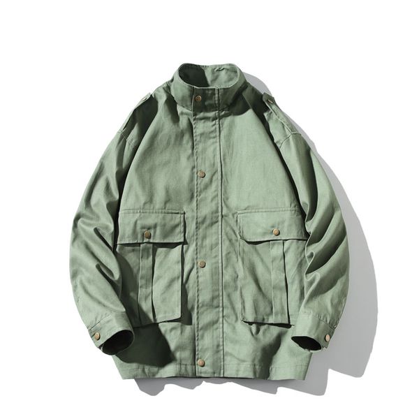 men's jackets men japanese streetwear multi-pocket cargo jacket 2021 autumn mens cotton casual overalls male y3070, Black;brown
men's jackets men japanese streetwear multi-pocket cargo jacket 2021 autumn mens cotton casual overalls male y3070, Black;brown