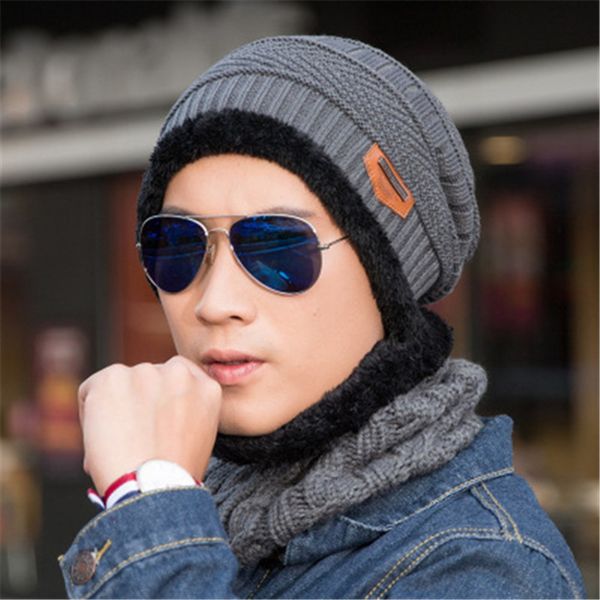 set knitted hat with hood beanies men scarf caps mask bonnet warm winter ski hats xmas gift t394 70xo, Blue;gray
set knitted hat with hood beanies men scarf caps mask bonnet warm winter ski hats xmas gift t394 70xo, Blue;gray