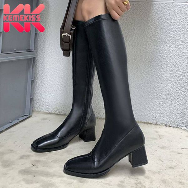 kemekiss women high heel boots square toe zipper women knee high boots fashion party winter shoes footwear size 34-43, Black
kemekiss women high heel boots square toe zipper women knee high boots fashion party winter shoes footwear size 34-43, Black