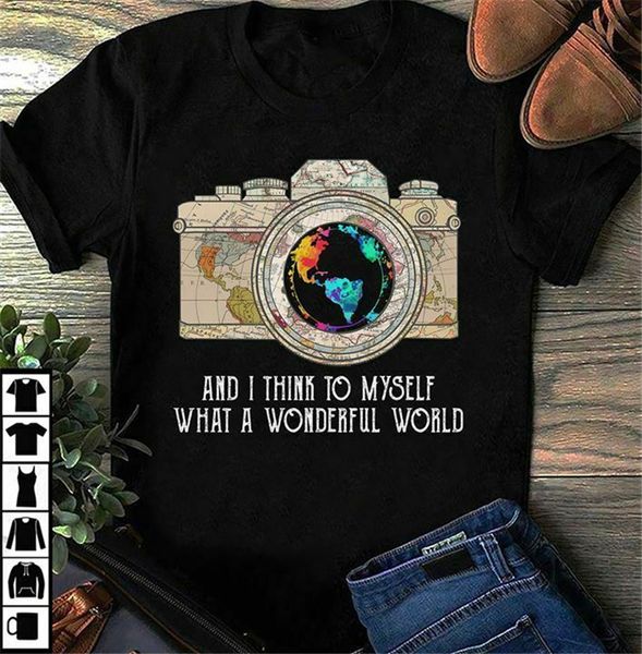 what a wonderful world pgraphy camera world t shirt black cotton men s-6xl streetwear funny tee shirt
what a wonderful world pgraphy camera world t shirt black cotton men s-6xl streetwear funny tee shirt