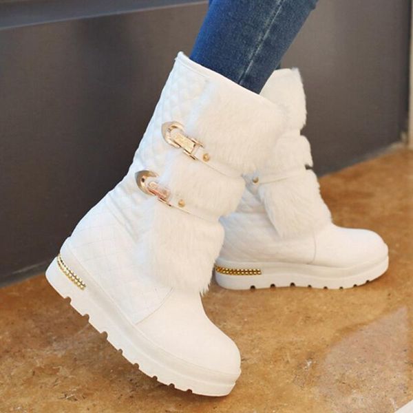 snow boots women winter warm platform fur shoes wedges heels knee high boots women leather bota shoes, Black
snow boots women winter warm platform fur shoes wedges heels knee high boots women leather bota shoes, Black