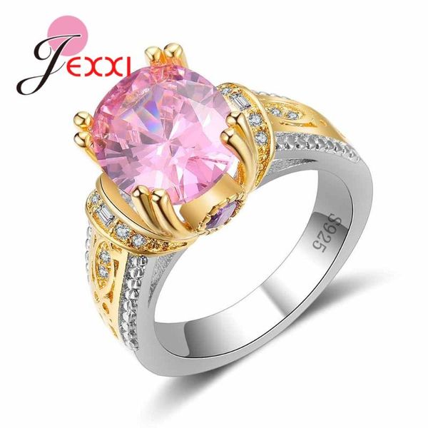 cluster rings created pink round shape design gold color for women female jewelry 925 sterling silver chioce gift, Golden;silver
cluster rings created pink round shape design gold color for women female jewelry 925 sterling silver chioce gift, Golden;silver
