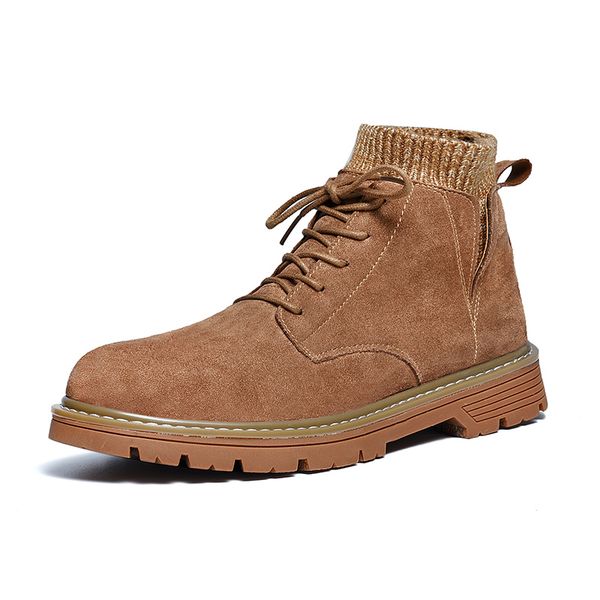 boots spring autumn men shoes fashion male lace up warm ankle british style cow suede motorcycle outdoor combat boot, Black
boots spring autumn men shoes fashion male lace up warm ankle british style cow suede motorcycle outdoor combat boot, Black