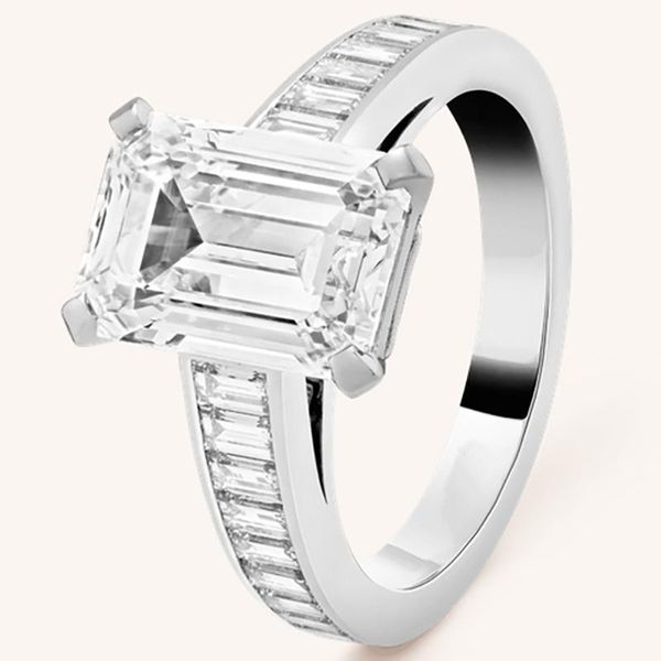 cluster rings 18k au750 white gold ring women wedding anniversary engagement party rectangle emerald moissanite diamond elegant trendy, Golden;silver
cluster rings 18k au750 white gold ring women wedding anniversary engagement party rectangle emerald moissanite diamond elegant trendy, Golden;silver