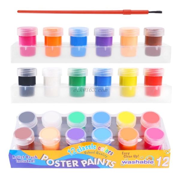 20ml 12 bright colors washable gouache paint for kids beginners school supplies finger paint
20ml 12 bright colors washable gouache paint for kids beginners school supplies finger paint