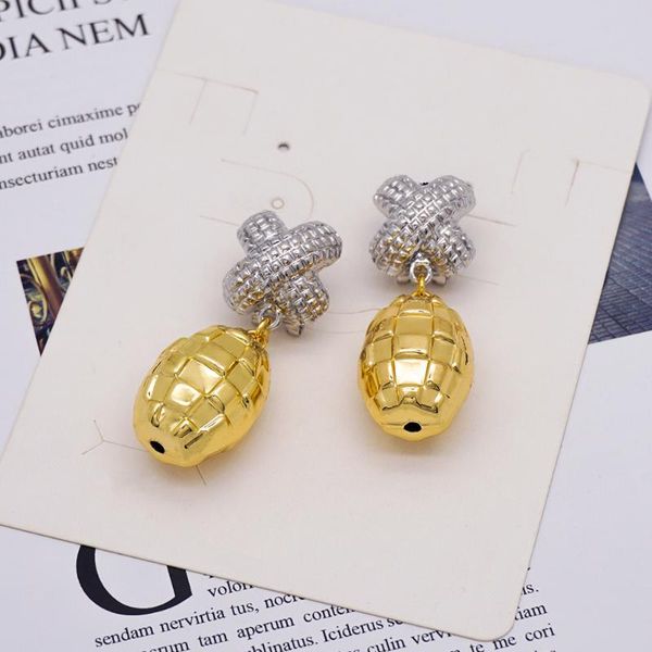 gold copper earrings for women 2 tones grenade dangle earrings wedding 3 years guarantee, Silver
gold copper earrings for women 2 tones grenade dangle earrings wedding 3 years guarantee, Silver