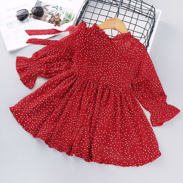 girl's dresses baby girls autumn and winter children clothing 2021 polka dot long sleeve skirt korean princess dress christmas, Red;yellow
girl's dresses baby girls autumn and winter children clothing 2021 polka dot long sleeve skirt korean princess dress christmas, Red;yellow