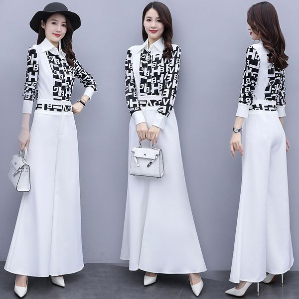 autumn clothing wide pantsshirt wide leg pants 2020 new women's suit western style fashionable wide-leg pants suit shirt two-piece busi, Gray
autumn clothing wide pantsshirt wide leg pants 2020 new women's suit western style fashionable wide-leg pants suit shirt two-piece busi, Gray