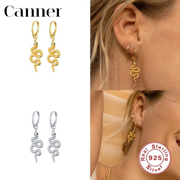canner 925 sterling silver punk snake earrings rock drop hanging pendant huggie earrings for women fine jewelry pendientes w4, Golden;silver
canner 925 sterling silver punk snake earrings rock drop hanging pendant huggie earrings for women fine jewelry pendientes w4, Golden;silver