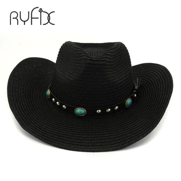 male new western cowboy sun hat summer brim hat personalized holiday straw beach ha38, Blue;gray
male new western cowboy sun hat summer brim hat personalized holiday straw beach ha38, Blue;gray