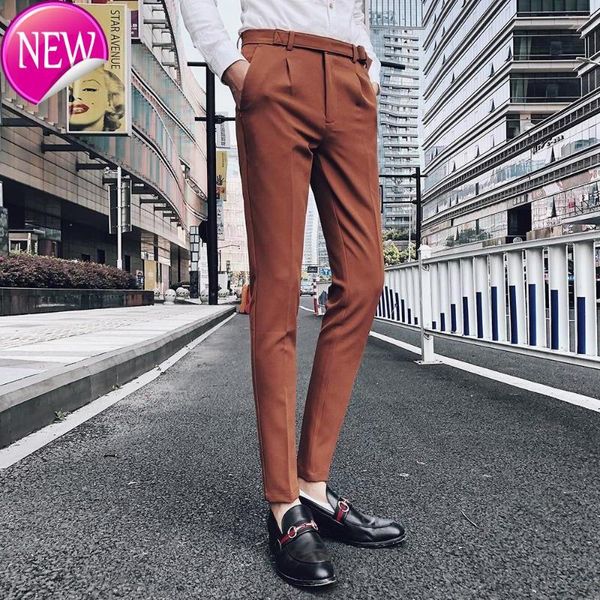trousers mens brown slim fit business suit pants men's suit trousers pantalon homme costume 2020 male high-grade solid, White;black
trousers mens brown slim fit business suit pants men's suit trousers pantalon homme costume 2020 male high-grade solid, White;black