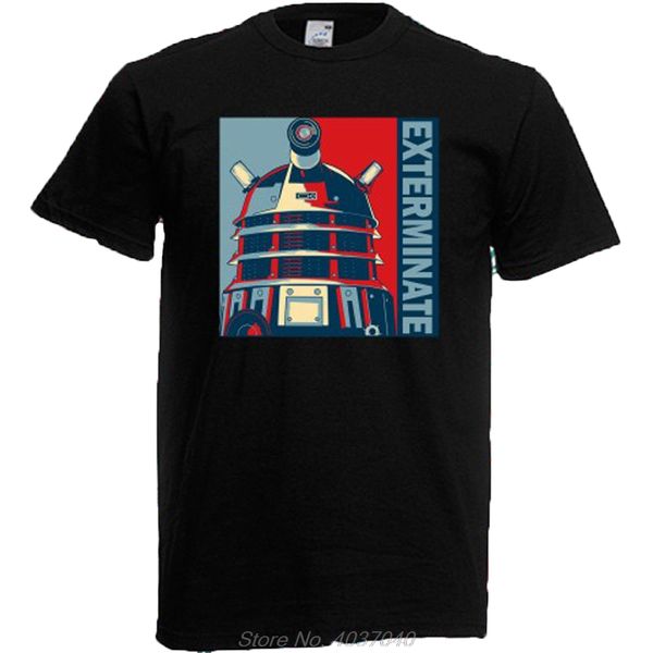 new doctor who exterminate dalek men's black t-shirt men short sleeve cotton tshirt cool tees harajuku
new doctor who exterminate dalek men's black t-shirt men short sleeve cotton tshirt cool tees harajuku