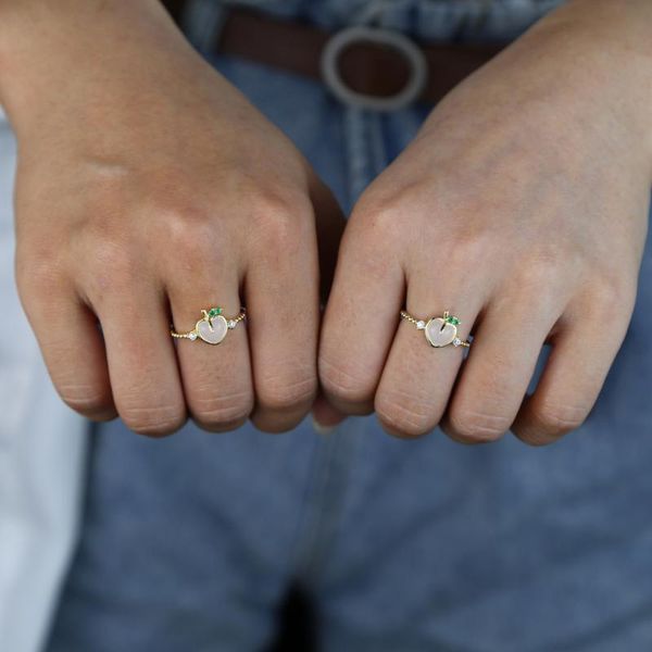 summer fruit ring jewelry with white green crystal paved ting band gold color finger ring for women lady stack jewelry gift, Slivery;golden
summer fruit ring jewelry with white green crystal paved ting band gold color finger ring for women lady stack jewelry gift, Slivery;golden